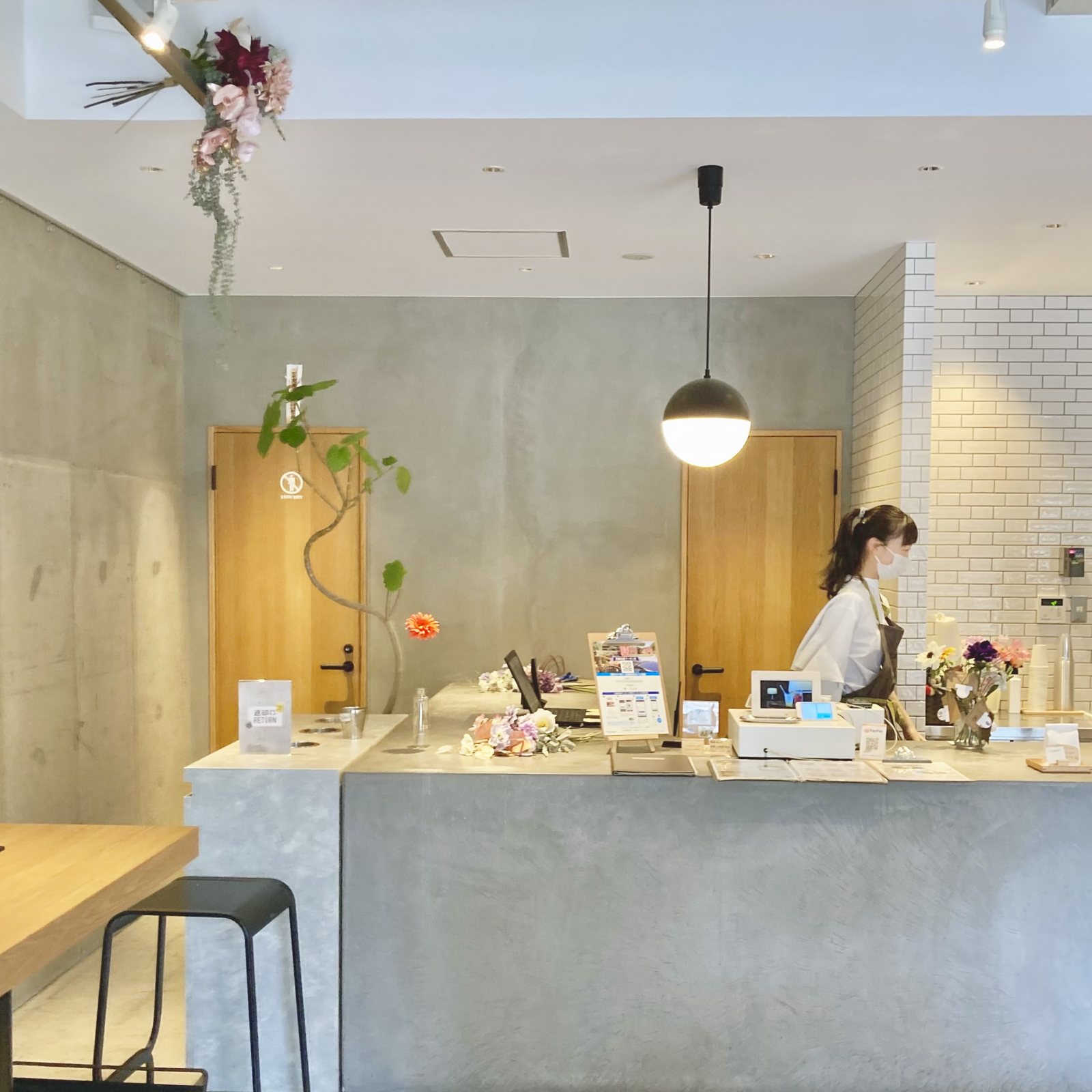 つむカフェの店内